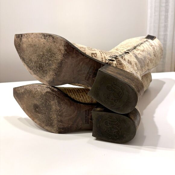 Rare Signature Donald J Pliner Women's Gysell-H3 Western Tall Boots Size 8.5‎ B - Picture 9 of 15